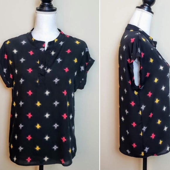 🔥HP🔥 ANTHROPOLOGIE/PLEIONE TOP - Picture 4 of 7